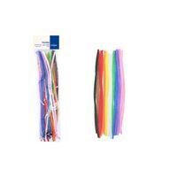 Sachet de 25 chenilles 30 cm Ø 6 mm, coloris assorties - Image principale