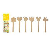 Lot de 12 marque page en bois à décorer 24 x 8 cm - Image principale