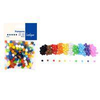 Sachet 200 mini pompons Ø 8mm couleurs assorties - Image principale