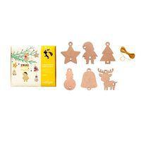 Assortiment 54 formes de Noel en bois (6 formes) - Image principale