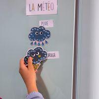 Lot de 10 magnets à strasser météo et émotions - Image 3