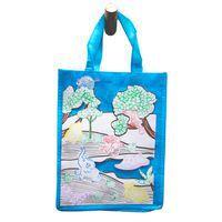 Lot 6 sacs shopping coton en couleurs assorties 30x23 cm - Image 4