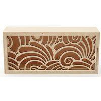 Boîte en bois ajouré à décorer ''Vagues'' 180 x 85 x 50 mm - Image principale