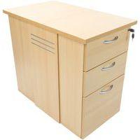 Caisson hauteur bureau Quatuor profondeur 60 cm Hêtre/alu Hêtre - Image 5