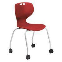 Chaise Mahia2 4 pieds à roulettes acier gris Taille 6 olive - Image 3