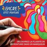 Pochette 12 markers pointe pinceau couleurs assorties - Image 2