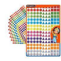 Pochette 10 f A4 1760 gommettes géométriques holographiques - Image principale