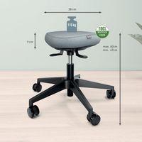 Tabouret siège oscillant avec roulettes Leitz - Image 4