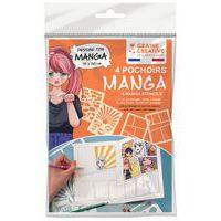 Lot 4 pochoirs manga - Image principale
