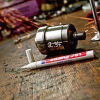 Lot de 10 marqueurs peinture edding 751 - pointe ogive moyenne - vert - Image 5