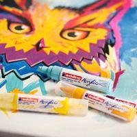 Kit de démarrage 8 marqueurs Acrylic + bloc cartes postales - Image 2