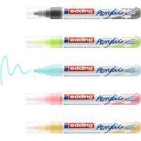 Etui 5 marqueurs Acrylic 5100 pastel pointe ogive - Image 2