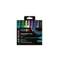 Set de 8 marqueurs pointe moyenne POSCA couleurs froides - Image principale