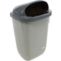 Poubelle urbaine XERIOS 50 L gris-Manutan Expert - Image principale