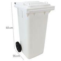 Poubelle Full Color - 120 L - Blanc - Manutan - Image 3