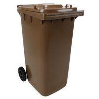 Poubelle Full Color - 240 L - Marron - Manutan - Image principale