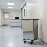 Conteneur mobile à pédale front. Amovible Inox brossé 70L - Image 3