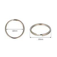 Anneau double argenté diamètre 25 mm (lot de 24) - Image 4