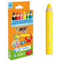 Etui 6 crayons de couleurs triangulaires 3 en 1 baby - Image principale