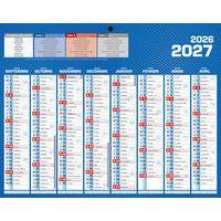 Mini calendrier recto verso 21 x 26,5 cm 2026-2027 - Image principale