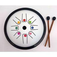 Tongue drum blanc 18 cm - Image 2