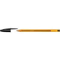 Stylo bille Bic Cristal orange nouvelle pointe fine  - noir - Image principale