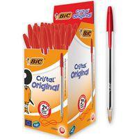 Stylo bille Bic Cristal pointe moyenne - rouge - Image 3