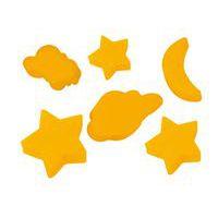 Sachet noël, étoiles, lunes, coeurs, papillons (18 pièces) 65x45 mm - Image 2