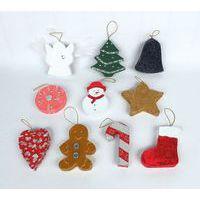 Lot 10 formes noël carton assorties à suspendre - Image 2