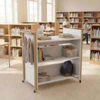 Chariot à livres Ellipse structure bois - Manutan Expert - Image 3