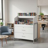 Meuble CD/DVD Ellipse caisson blanc - tube - Manutan Expert - Image 4