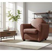 Fauteuil West enduit PVC non feu brun - Image 4