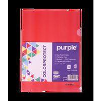 Sachet de 10 pochettes coin polypropylène ouverte sur 2 côtés, couleurs assorties, 22 x 31 cm - Image 5