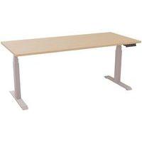 Bureau motorisé L180xP80 ép.25mm chêne clair/alu - Image principale