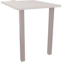 Retour bureau droit pied carré L80 x P60 cm - Arial - Eol - Image principale