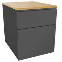 Caisson mobile en métal à 2 tiroirs Caisson métal mobile - Eol - Image principale