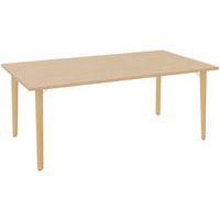 Table pieds arche 180x100 cm avec plateau chêne clair - Image principale