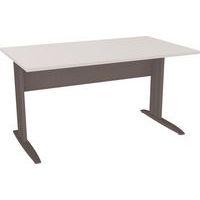 Table en pied L avec carter L140 cm - Idol - Eol - Image principale