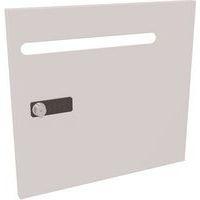 Porte 1 case avec serrure à code avec fente blanc - Image principale