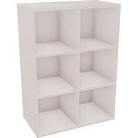 Meuble 6 cases  L80,7xH112,3xP43,2 cm blanc - Image principale