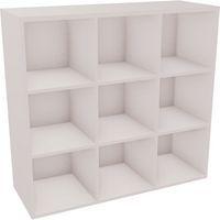 Meuble 9 multicases L120xH112,3xP 43,2cm blanc - Image principale