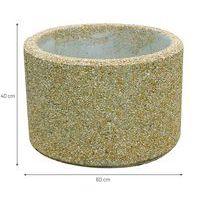 Jardinière ronde en béton 60 x 60 x 40 cm - Manutan Expert - Image 3