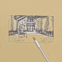 Stylo bille encre gel blanc Pentel - Image 2