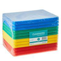 Mini plateau en plastique résistant - Lot de 12 assortis - Classmates - Image 2