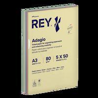 Ramette 250 feuilles A3 80g 5 teintes pastels assorties - Image principale