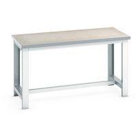 Établi Cubio Largeur 150 cm plateau Linoléum Profondeur 75 cm - Image principale