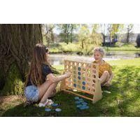 Méga 4 en ligne géant en bois - Image 3