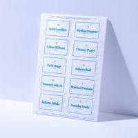 Lot de 200 Badge adhésif textile avec contour couleur - Image 4