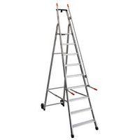 Escabeau Mayorà avec rampe de sécurité et roues - 5 à 9 marches - Facal - Image 5