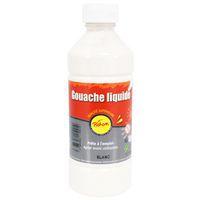 Flacon gouache liquide 500 ml pichon avec bec verseur - blanc - Image principale